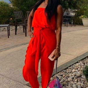Fashion Nova Wraparound Jumpsuit